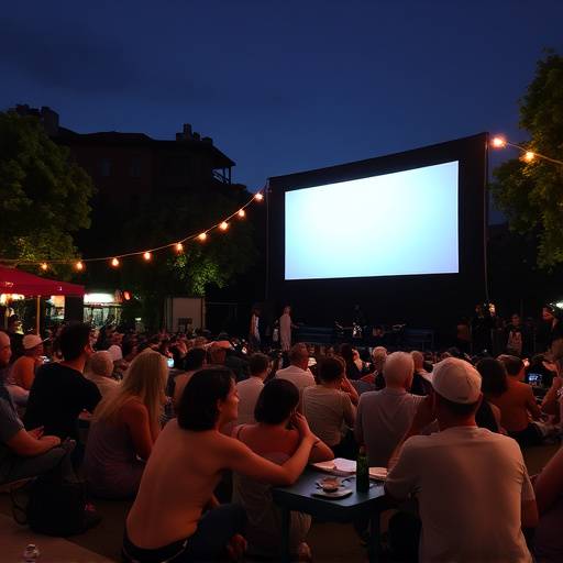 Cinema all'aperto a Bologna durante il festival