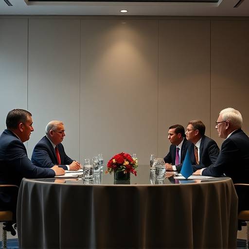 Riunione del G7 con i leader che discutono di economia globale